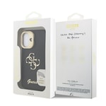 Apple iPhone 16 Kılıf Guess Orjinal Lisanslı Grained Yazı Logolu Kamera Standlı Kapak