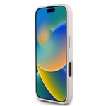 Apple iPhone 16 Kılıf Guess Orjinal Lisanslı M-safe Şarj Özellikli Yazı Logolu Circle Classic Kapak