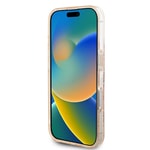 Apple iPhone 16 Kılıf Guess Orjinal Lisanslı M-safe Şarj Özellikli IML Baskılı Klasik Logolu 4G Desenli Kapak