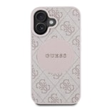 Apple iPhone 16 Kılıf Guess Orjinal Lisanslı M-safe Şarj Özellikli Yazı Logolu Circle Classic Kapak