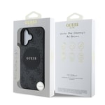Apple iPhone 16 Kılıf Guess Orjinal Lisanslı M-safe Şarj Özellikli Yazı Logolu Circle Classic Kapak