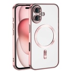 Apple iPhone 16 Kılıf Kamera Korumalı M-safe Wireless Şarj Özellikli Zore Demre Kapak
