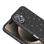 Apple iPhone 16 Kılıf Kamera Korumalı Simli Lüks Zore Koton Kapak