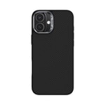 Apple iPhone 16 Kılıf Karbon Fiber M-safe Şarj Özellikli Benks Hybrid ArmorPro 600D Kevlar Kapak