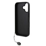 Apple iPhone 16 Kılıf Karl Lagerfeld Orjinal Lisanslı Anahtarlıklı Taşlı KL Yazılı Saffiano Rhinestones Kapak