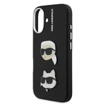 Apple iPhone 16 Kılıf Karl Lagerfeld Orjinal Lisanslı K&C Heads Pin Kapak