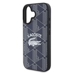 Apple iPhone 16 Kılıf Lacoste Orjinal Lisanslı M-safe Şarj Özellikli Mono Vintage Logo Kapak