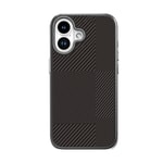 Apple iPhone 16 Kılıf M-safe Şarj Özellikli Karbon Fiber Desenli Mutural Montage Kapak