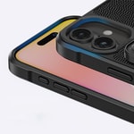 Apple iPhone 16 Kılıf M-safe Şarj Özellikli Standlı Kartlıklı Set Amazingthing Glamour Luxe Serisi Kapak