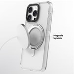Apple iPhone 16 Kılıf M-safe Şarj Özellikli Parmak Ring Standlı Youngkit Pivot Serisi Kapak