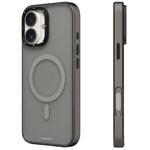 Apple iPhone 16 Kılıf M-safe Şarj Özellikli Cam Arka Yüzey TPU Youngkit Gemstone Serisi Kapak