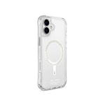 Apple iPhone 16 Kılıf M-safe Şarj Özellikli Şeffaf Airbag Tasarımlı Skinarma Saido Nightglow Kapak
