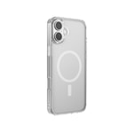 Apple iPhone 16 Kılıf M-safe Şarj Özellikli Raptic Crystal M-safe Serisi Şeffaf Kapak