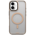 Apple iPhone 16 Kılıf M-safe Şarj Özellikli Cam Arka Yüzey TPU Youngkit Gemstone Serisi Kapak