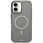 Apple iPhone 16 Kılıf M-safe Şarj Özellikli Cam Arka Yüzey TPU Youngkit Gemstone Serisi Kapak