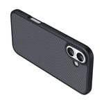 Apple iPhone 16 Kılıf M-safe Şarj Özellikli Karbon Fiber Tasarımlı Zore Elnino Kapak
