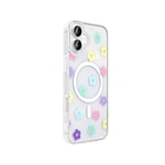 Apple iPhone 16 Kılıf M-Safe Şarj Özellikli Şeffaf Zore Folk Sert Kapak
