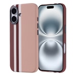 Apple iPhone 16 Kılıf M-Safe Şarj Özellikli Şeffaf Zore Folk Sert Kapak