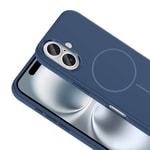 Apple iPhone 16 Kılıf M-Safe Şarj Özellikli Metal Kamera Çerçeveli Zore Edi Silikon Kapak