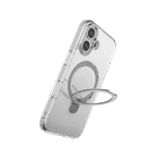 Apple iPhone 16 Kılıf M-safe Şarj Özellikli Raptic Air Stand Serisi Buzlu Transparan Tasarımlı Standlı Kapak