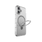 Apple iPhone 16 Kılıf M-safe Şarj Özellikli Raptic Air Stand Serisi Buzlu Transparan Tasarımlı Standlı Kapak
