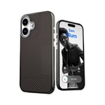 Apple iPhone 16 Kılıf M-safe Şarj Özellikli Karbon Fiber Desenli Mutural Montage Kapak