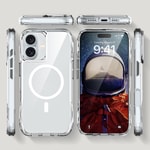 Apple iPhone 16 Kılıf M-safe Şarj Özellikli Airbagli Şeffaf Zore İncek Kapak