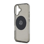 Apple iPhone 16 Kılıf Mercedes Benz Orjinal Lisanslı M-safe Şarj Özellikli Yıldız Desenli Transparan Kapak