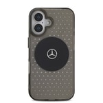 Apple iPhone 16 Kılıf Mercedes Benz Orjinal Lisanslı M-safe Şarj Özellikli Yıldız Desenli Transparan Kapak