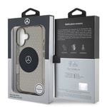 Apple iPhone 16 Kılıf Mercedes Benz Orjinal Lisanslı M-safe Şarj Özellikli Yıldız Desenli Transparan Kapak