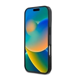 Apple iPhone 16 Kılıf Mercedes Benz Orjinal Lisanslı M-safe Şarj Özellikli Çift Katmanlı Paralel Çizgi Desenli Kapak