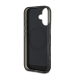 Apple iPhone 16 Kılıf Mercedes Benz Orjinal Lisanslı M-safe Şarj Özellikli Çift Katmanlı Paralel Çizgi Desenli Kapak