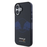 Apple iPhone 16 Kılıf Redbull Orjinal Lisanslı M-safe Şarj Özellikli IML Çift Boğa Baskılı Sert PC Kapak