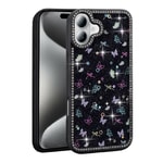 Apple iPhone 16 Kılıf Taşlı ve Simli Tasarım Zore Azra Kapak