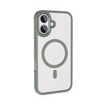 Apple iPhone 16 Kılıf Wireless Şarj Özellikli Zore Krom M-safe Silikon Kapak