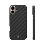 Apple iPhone 16 Kılıf Wiwu DCC-205 M-safe Şarj Özellikli Aramid Fiber Tasarım Kapak