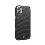 Apple iPhone 16 Kılıf Wiwu DCC-205 M-safe Şarj Özellikli Aramid Fiber Tasarım Kapak