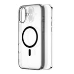 Apple iPhone 16 Kılıf Wiwu MCC-101 iShield Pro Serisi M-safe Şarj Özellikli Crystal Sert PC Kapak