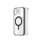 Apple iPhone 16 Kılıf Wiwu MCC-201 iShield Ultra Serisi M-safe Şarj Özellikli Standlı Crystal Sert PC Kapak