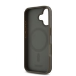 Apple iPhone 16 Plus Kılıf DKNY Orjinal Lisanslı M-safe Şarj Özellikli 3D Yazılı Repeat Pattern Kapak