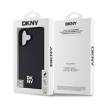 Apple iPhone 16 Plus Kılıf DKNY Orjinal Lisanslı M-safe Şarj Özellikli 3D Yazılı Repeat Pattern Kapak
