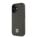 Apple iPhone 16 Plus Kılıf DKNY Orjinal Lisanslı M-safe Şarj Özellikli 3D Yazılı Repeat Pattern Kapak