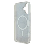 Apple iPhone 16 Plus Kılıf Guess Orjinal Lisanslı M-safe Şarj Özellikli Yazı Logolu 4G Desenli Kapak