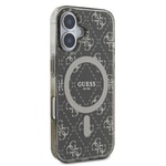 Apple iPhone 16 Plus Kılıf Guess Orjinal Lisanslı M-safe Şarj Özellikli IML Baskılı Klasik Logolu 4G Desenli Kapak