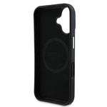 Apple iPhone 16 Plus Kılıf Guess Orjinal Lisanslı M-safe Şarj Özellikli Grained Triangle Kapak