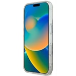 Apple iPhone 16 Plus Kılıf Guess Orjinal Lisanslı M-safe Şarj Özellikli Yazı Logolu 4G Desenli Kapak