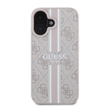 Apple iPhone 16 Plus Kılıf Guess Orjinal Lisanslı M-safe Şarj Özellikli 4G Şerit Tasarımlı Printed Kapak