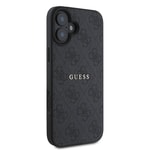 Apple iPhone 16 Plus Kılıf Guess Orjinal Lisanslı M-safe Şarj Özellikli 4G Desenli Yazı Logolu Kapak