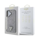 Apple iPhone 16 Plus Kılıf Guess Orjinal Lisanslı Taşlı Arka Yüzey Üçgen Logolu Kapak