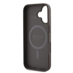 Apple iPhone 16 Plus Kılıf Guess Orjinal Lisanslı M-safe Şarj Özellikli 4G Desenli Yazı Logolu Peony Kapak